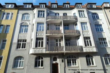 Hannover Südstadt: 3 Zi. Wohnung im Hochparterre, mit Balkon, 30171 Hannover, Erdgeschosswohnung