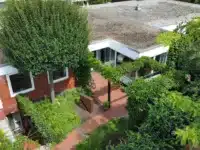 Garten aus der Vogelperspektiv