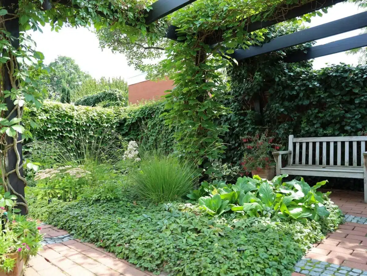 Gartenbank, Pergola