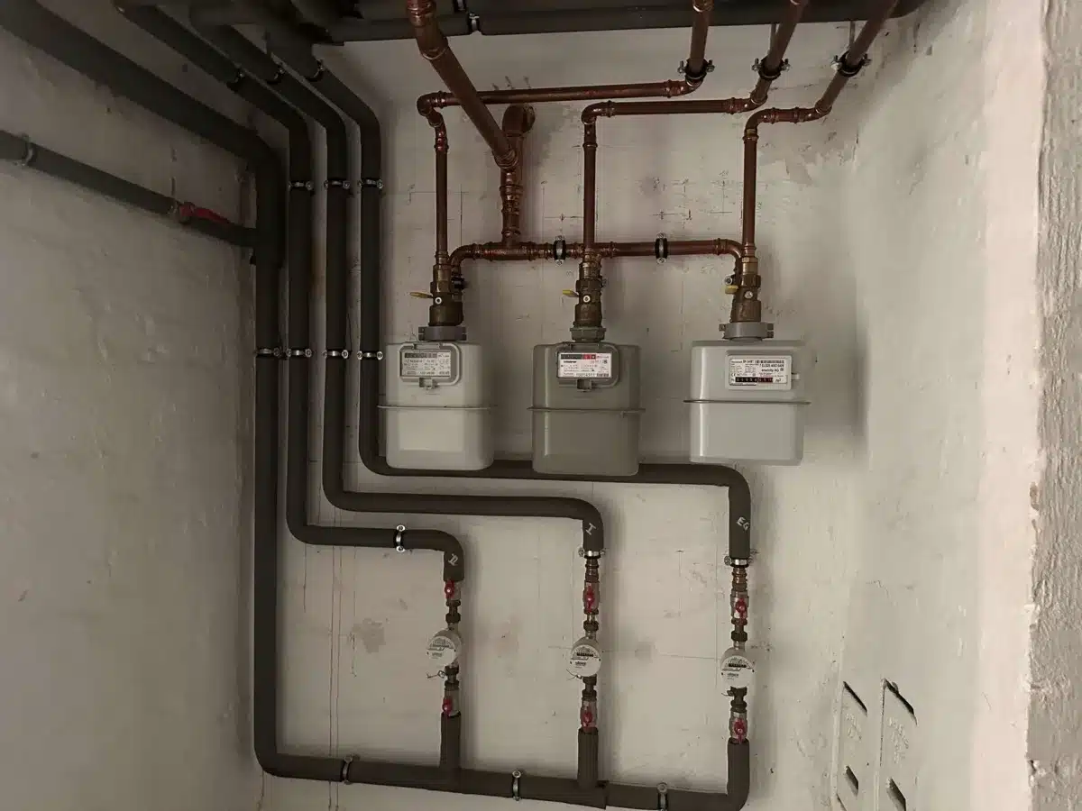 Gas, und Wasserzähler linke Se